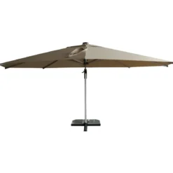 Ombrellone da Giardino Sabbia 350x350 cm Palo Decentrato Antivento