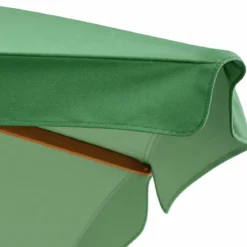 Ombrellone in Legno 2x3 Verde Palo Centrale da Giardino Rettangolare