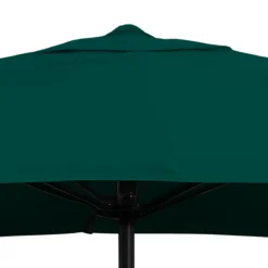 Ombrellone in Metallo Tondo 300 cm Telo Verde Palo Grigio Manovella
