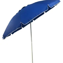 Ombrellone per Giardino Blu 2,4x2,4 m Alluminio Inclinabile con Sacca