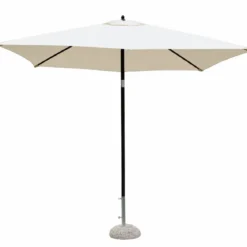 Ombrellone per Giardino 2x3 Rettangolare Ecrù Palo Centrale Alluminio