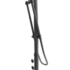 Ombrellone Rettangolare 2x3 m Grigio da Esterno Palo Laterale in Acciaio