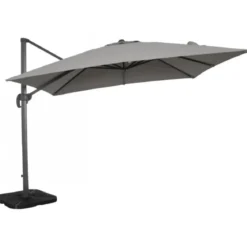 Ombrellone Rettangolare 3x4 m Palo Laterale Grigio Antracite Girevole