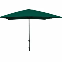 Ombrellone Rettangolare 2x3 Palo Centrale Antivento Telo Verde da Giardino Aria