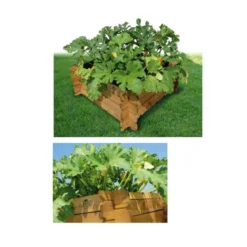 Orto Urbano da Appoggio Balcone Giardino Rialzato Pensile Vaso in Legno Fioriera