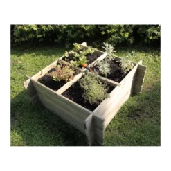 Orto Urbano da Appoggio Balcone Giardino Rialzato Pensile Vaso in Legno Fioriera