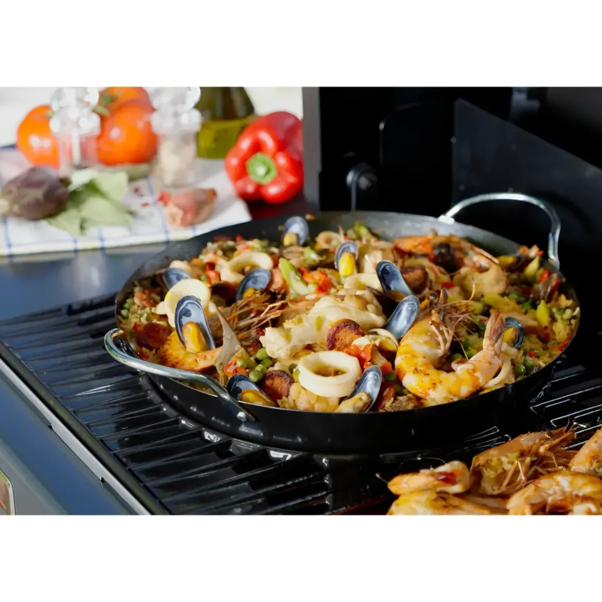 Padella Paella per Barbecue Campignaz in Acciaio Inox Antiaderente