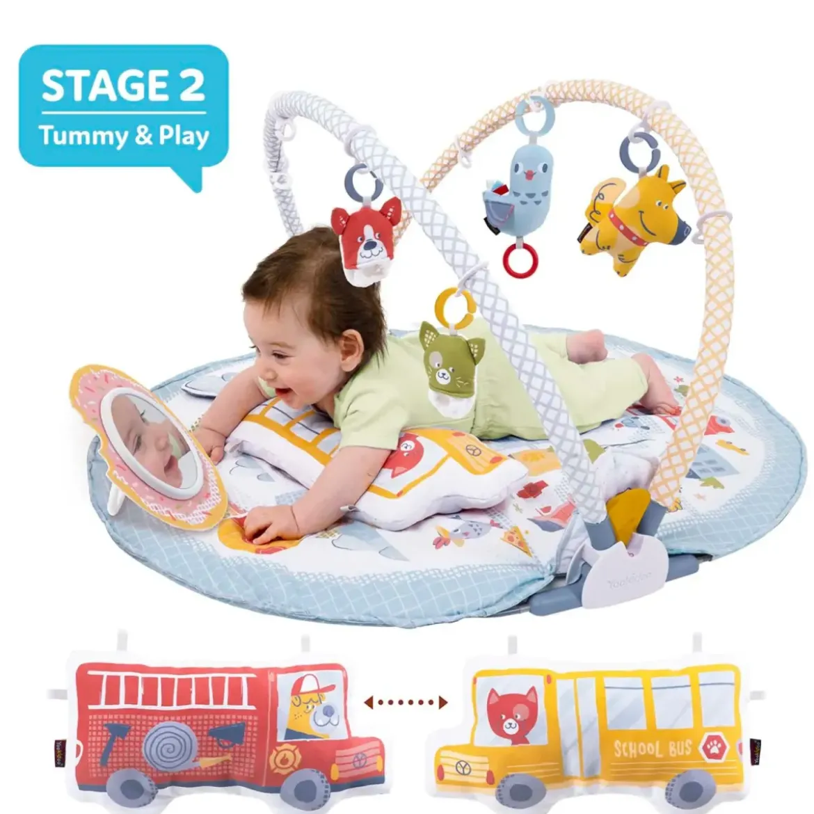 Palestrina Evolutiva Neonato 3 in 1 con Supporto Seduta Giochi 80x90 cm