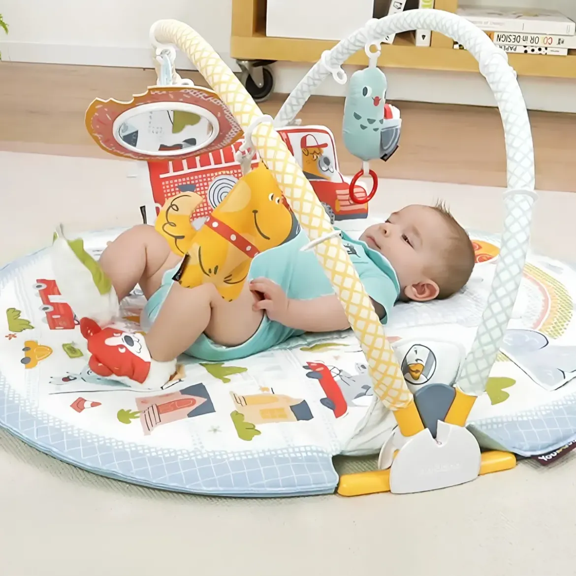 Palestrina Evolutiva Neonato 3 in 1 con Supporto Seduta Giochi 80x90 cm