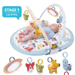 Palestrina Evolutiva Neonato 3 in 1 con Supporto Seduta Giochi 80x90 cm