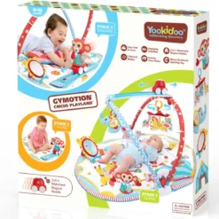 Palestrina Evolutiva Neonato Circo 3 in 1 con Giostra e Giochi 85x100 cm