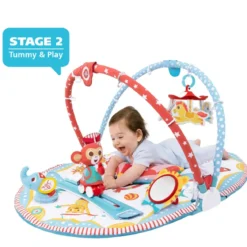 Palestrina Evolutiva Neonato Circo 3 in 1 con Giostra e Giochi 85x100 cm