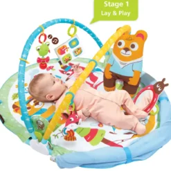 Palestrina Pieghevole Neonato Bambino Suoni Copertina Giochi 90x91 cm