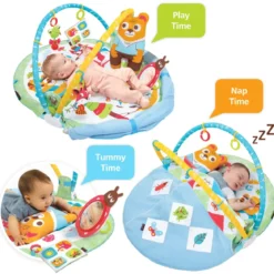 Palestrina Pieghevole Neonato Bambino Suoni Copertina Giochi 90x91 cm