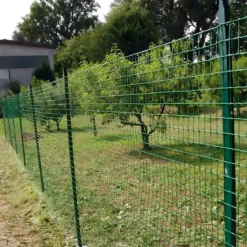10 Paletti 125 cm per Recinzione in Ferro Plastificato Verde