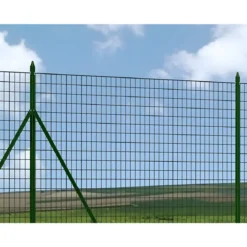 10 Paletti da 150 cm in Ferro Plastificato Verde per Terreni