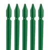 10 Paletti per Recinzione Alti 200 cm 35x35 in Ferro Plastificato Verde Pali a T