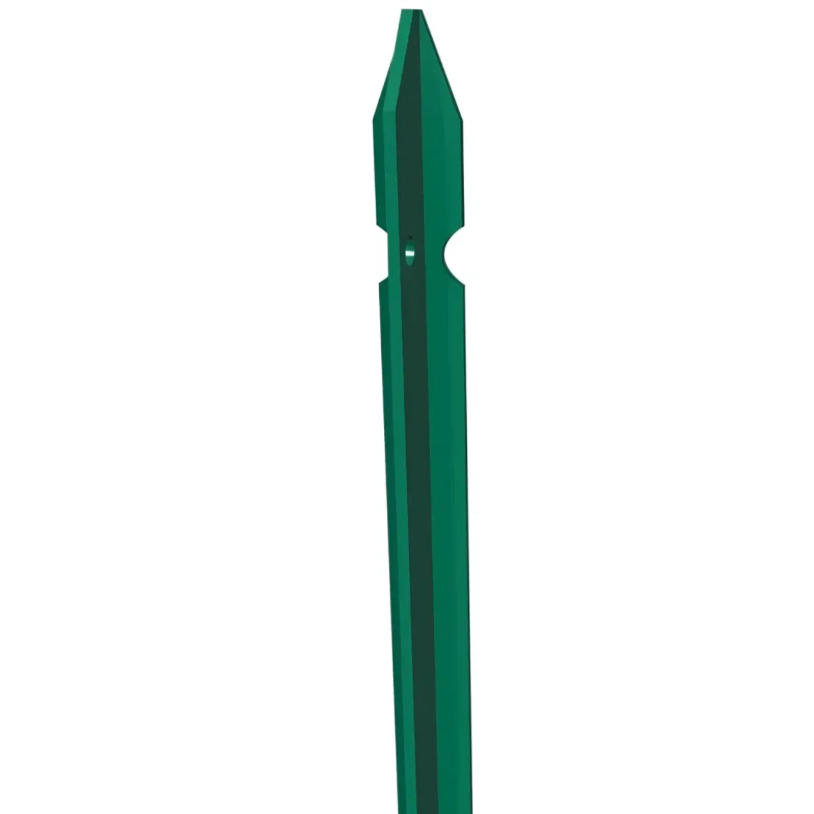 10 Pali Recinzione Verdi 175 cm in Ferro Plastificato Paletti per Rete Metallica