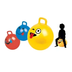 Palla Cavalcabile Rimbalzante 55 cm per Bambini con Maniglia Interno Esterno