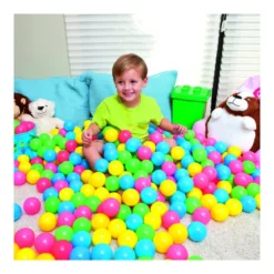 100 Palline Colorate in Plastica per Bambini Casette Gonfiabili Piscina Morbide