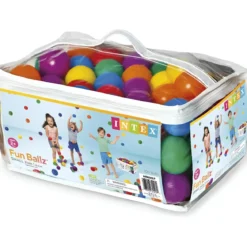 100 Palline per Piscina Gonfiabili Bambini 6,5 cm Colori Assortiti