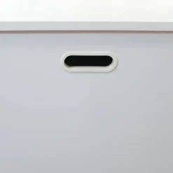 Panca Porta Giochi in Legno Bianco Cassapanca Contenitore Salvaspazio