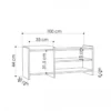 Panca Portascarpe con Cuscino Imbottito Mobile Ingresso in Legno Rovere