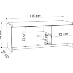 Panca Scarpiera da Ingresso 110x37x43 cm Antracite Rovere
