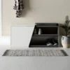 Panca Scarpiera Ingresso Seduta Imbottita Bianco Antracite Salvaspazio