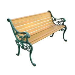 Panchina in Legno e Ghisa da Giardino Seduta da Esterno