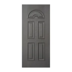 Pannello da Esterno Grigio con Arco Superiore per Porta Blindata 90x210