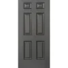 Pannello Grigio per Portone Blindato da Esterno in Vetroresina 90x210 Classico
