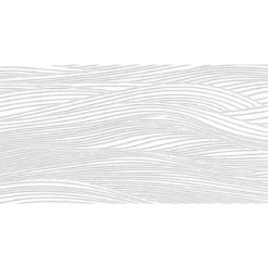 Pannello per Porta Blindata Alluminio Bianco Effetto Onde 90x210 cm