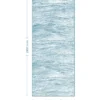 Pannello per Porta Blindata Alluminio Grigio Effetto Onde 90x210 cm