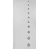 Pannello per Porta Blindata Bianco con Inserti a Goccia Grigio da Esterno