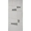 Pannello Trap per Porta Blindata Bianco Pantografato con Inserti Moderni