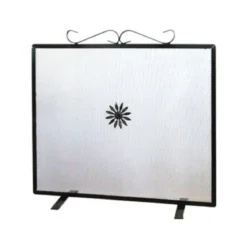 Parascintille per Caminetto 60x47 cm in ferro con piedini