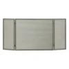 Parascintille per Camino in ferro 100x50 cm Grigio