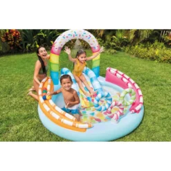 Parco Acquatico Colorato Gonfiabile Piscina con Palline per Bimbi Anelli