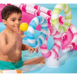 Parco Acquatico Colorato Gonfiabile Piscina con Palline per Bimbi Anelli