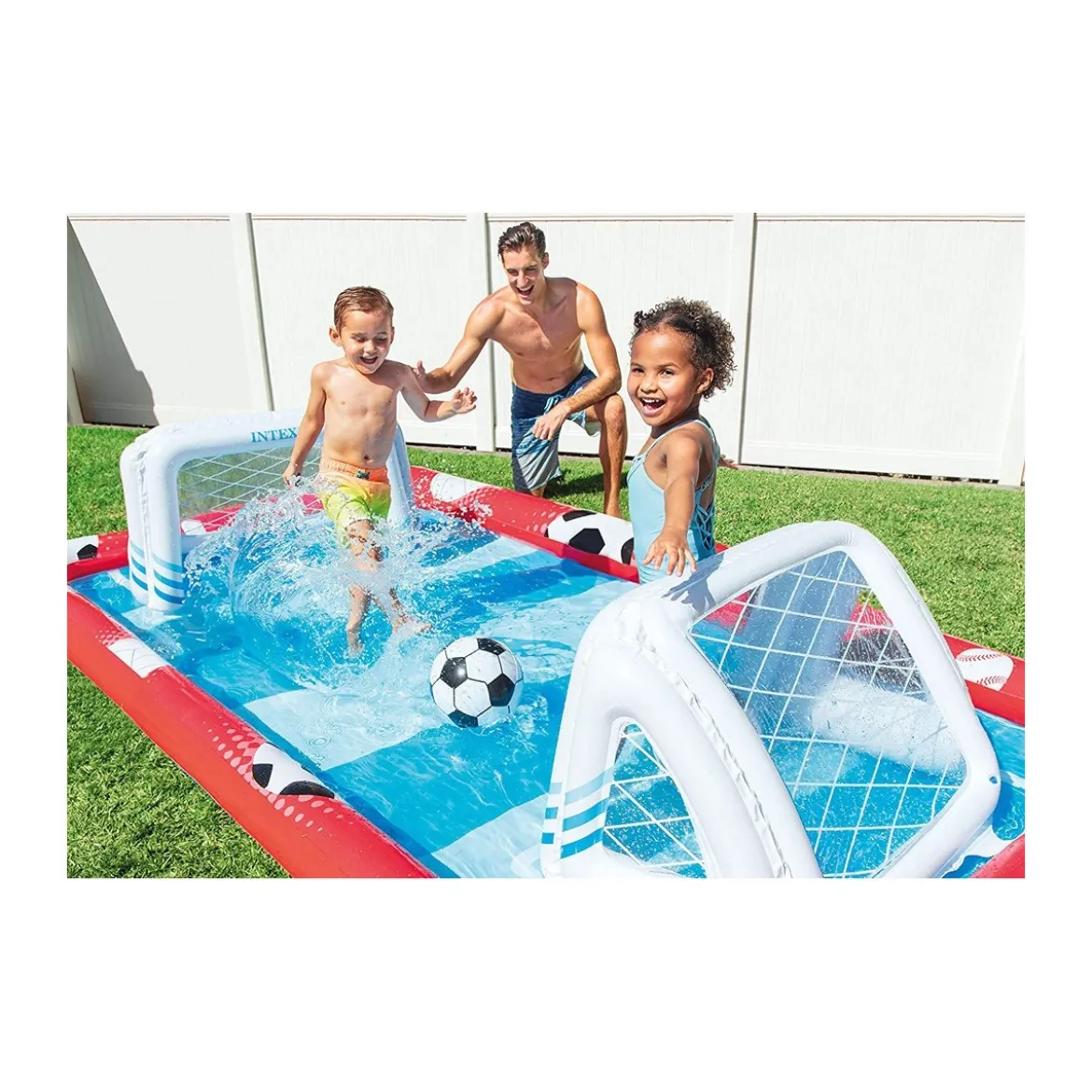 Parco Acquatico Intex Sport Piscina Gonfiabile Esterna Rettangolare Fuoriterra