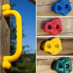 Parco Giochi Giardino per Bimbi Ponte Altalena Scivolo Arrampicata Legno