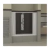 Parete Box Doccia Vasca da Bagno in PVC Nicchia a Soffietto Sopravasca un Lato