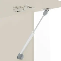 Parete Soggiorno Attrezzata Porta TV Vetrina Libreria Beige Rovere
