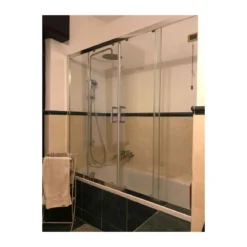 Parete Sopravasca 1 lato 6 mm Scorrevole in Cristallo Box Vasca da Bagno Doccia
