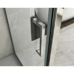 Parete Sopravasca 2 lato 6 mm Scorrevole in Cristallo Box Vasca da Bagno Doccia