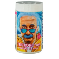 Pastiglie di Cloro Lento 200 g per Piscine da 1 kg Senza Acido Borico