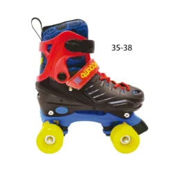 Pattini a 4 Rotelle per Bambino 35-38 Roller Stivaletto Regolabili Quad Freno