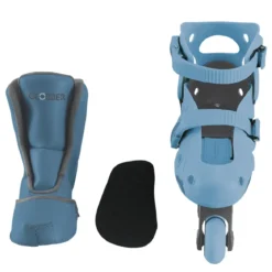 Pattini Bambini Regolabili 2 in 1 Celeste Taglia 30-33 Inline Learning