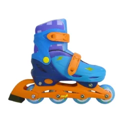Pattini Easy Roller Blu 35-38 In Line Lunghezza Regolabile Allungabili Freno